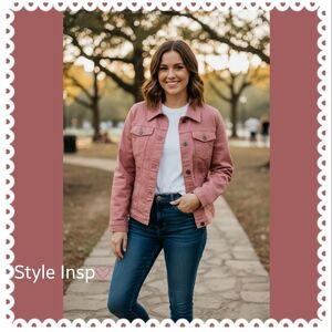 Wrangler Women's Dusty Rose Jean Jacket